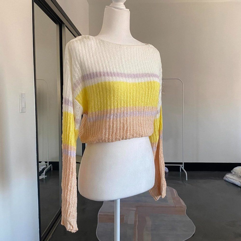 Color Block Knitted Top